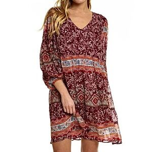 Tolani Brinley Wine Dress